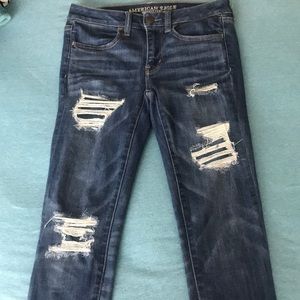 distressed jeans